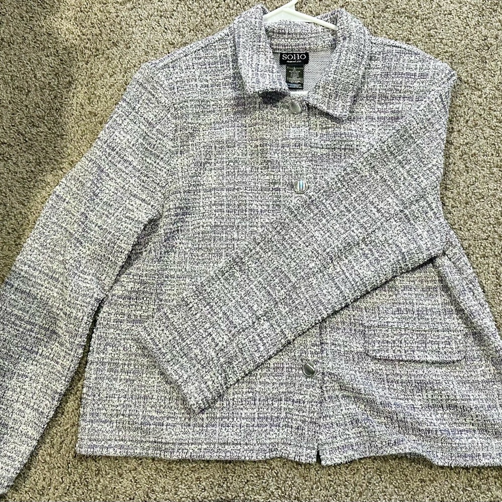 SoHo Apparel Tweed Blazer